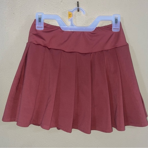 La Kottee Mauve Pleated Activewear Skort Size Small Preppy Workout Casual Fab - Picture 5 of 7